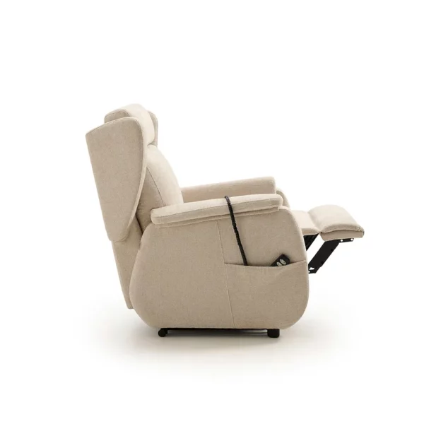 Lateral del sillón modelo OL abierto