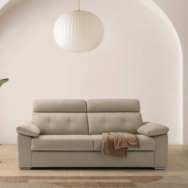 Sofá cama modelo NE de frente en una habitación
